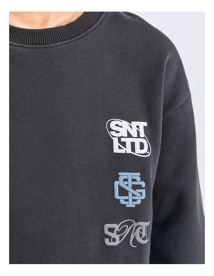 Road Trip Crew Jumper (8-16 Years) in Grey image 4