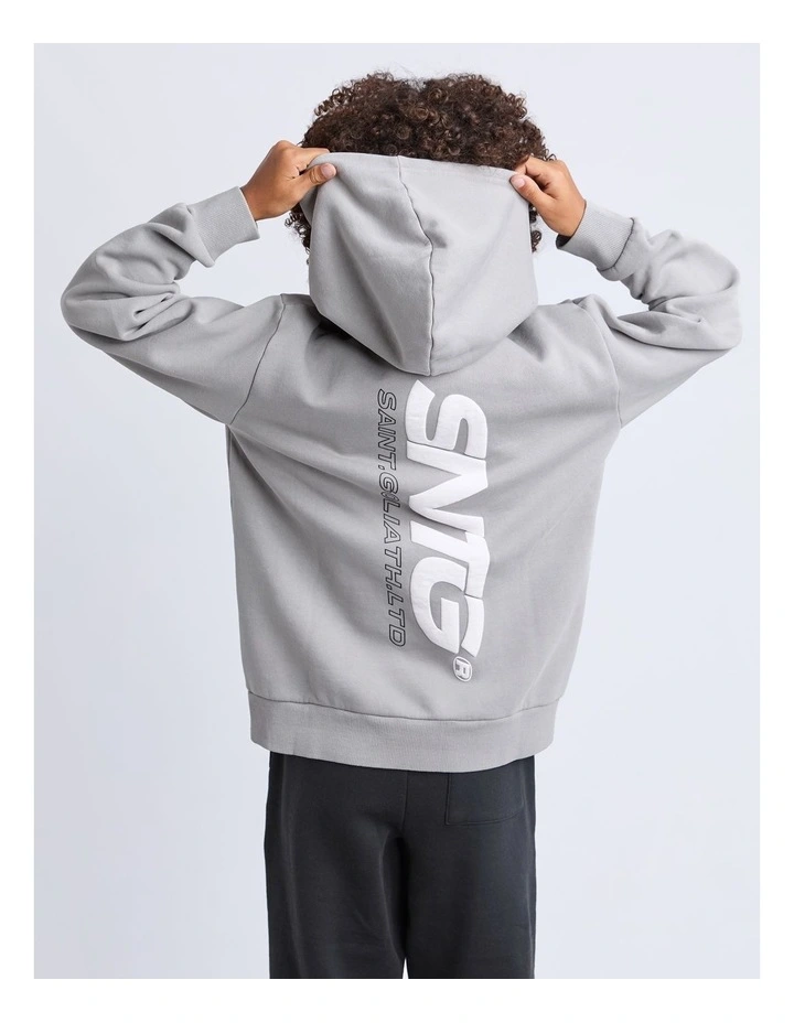 Challenger Hoodie (3-7 Years) in Grey image 2