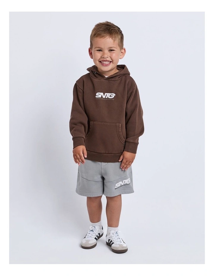 Challenger Hoodie (3-7 Years) in Brown image 3