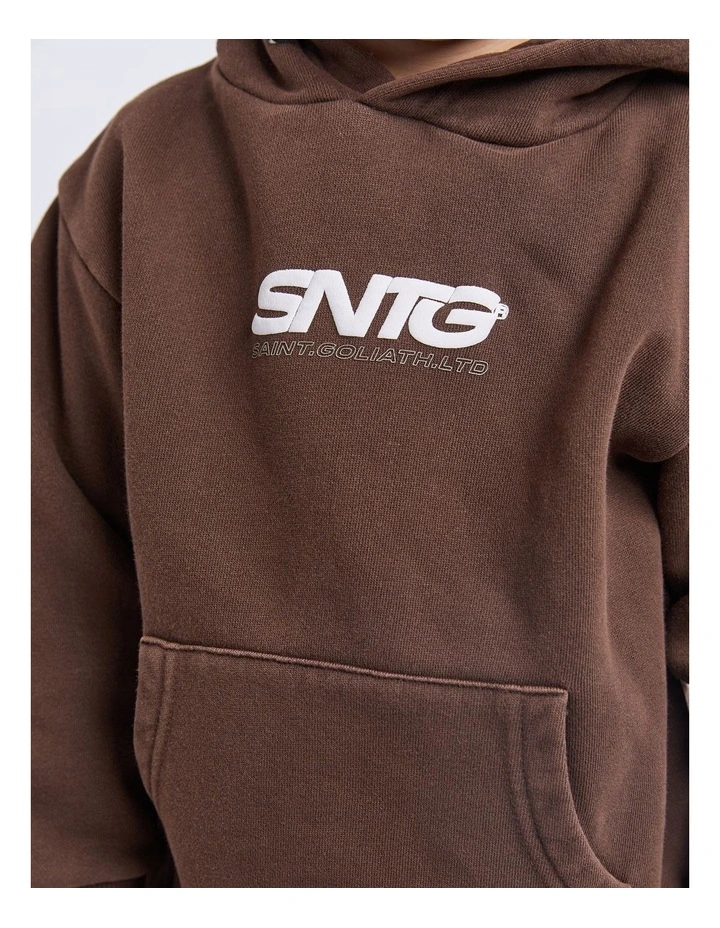 Challenger Hoodie (3-7 Years) in Brown image 4
