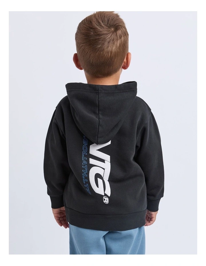 Challenger Hoodie (3-7 Years) in Black image 2