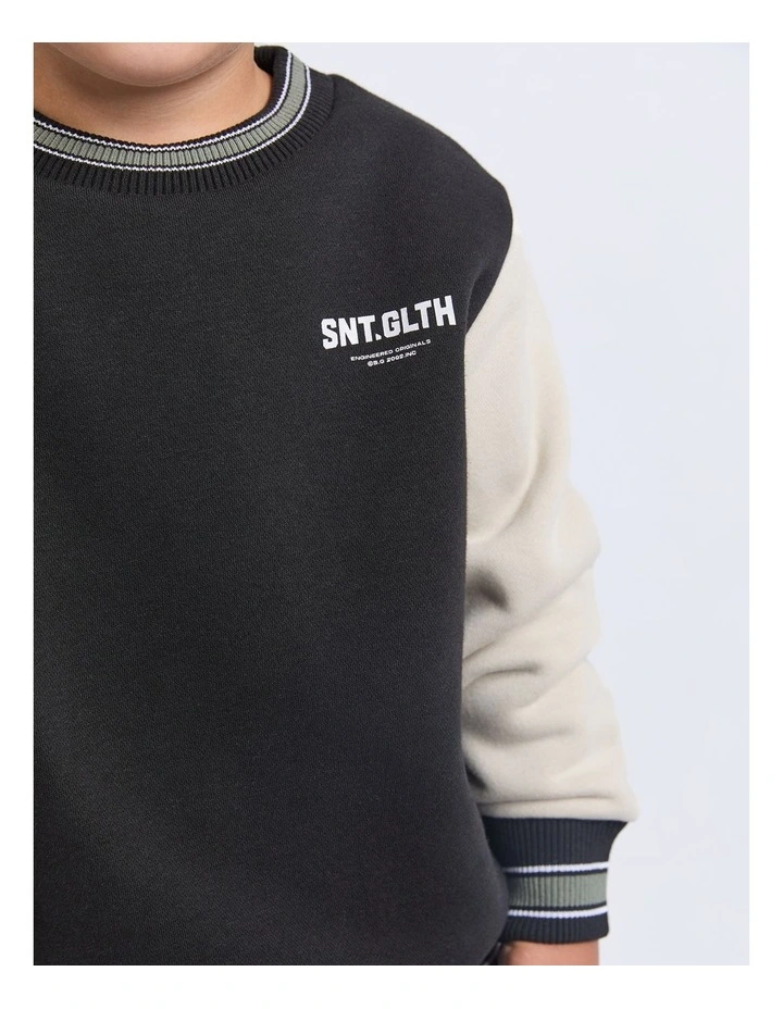 Casper Crew T-shirt (8-16 Years) in Black image 4