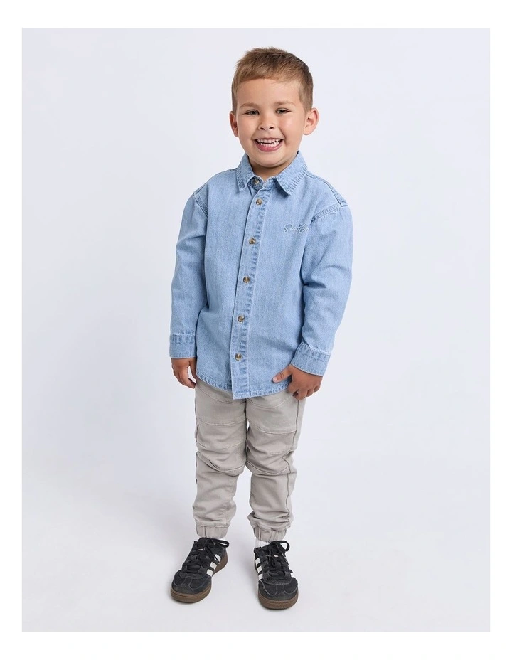 Prize Script Shirt (3-7 Years) in Blue image 3