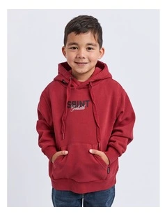 Upside Hoodie (3-7 Years) in Red