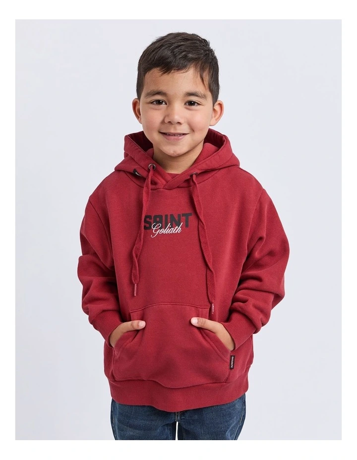 Upside Hoodie (3-7 Years) in Red image 1