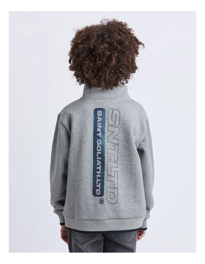 Team Half Zip Jumper (8-16 Years) in Grey image 3