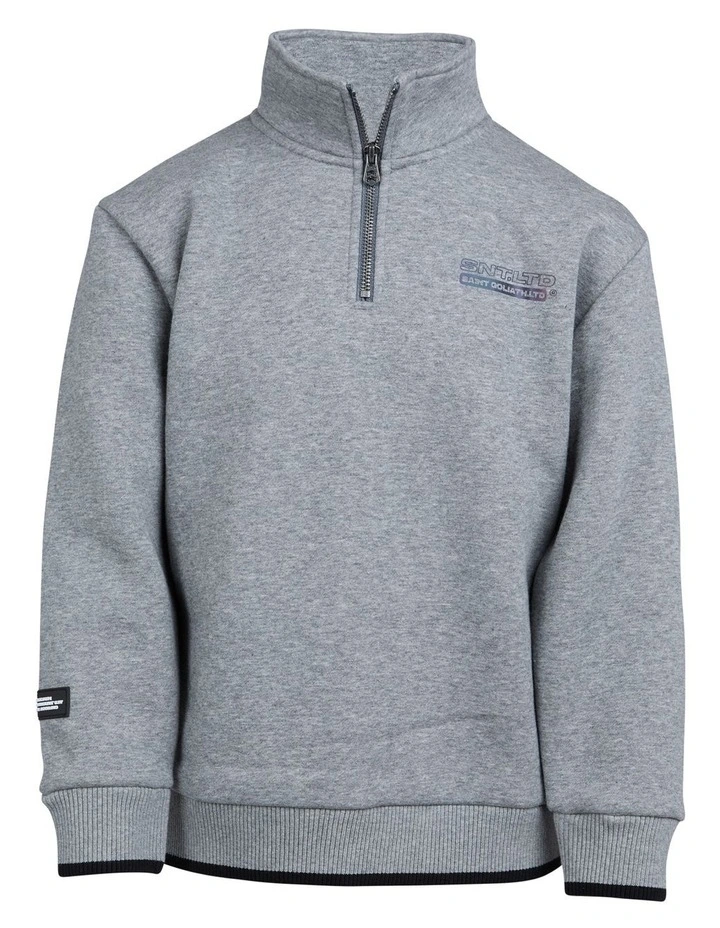 Team Half Zip Jumper (8-16 Years) in Grey image 6