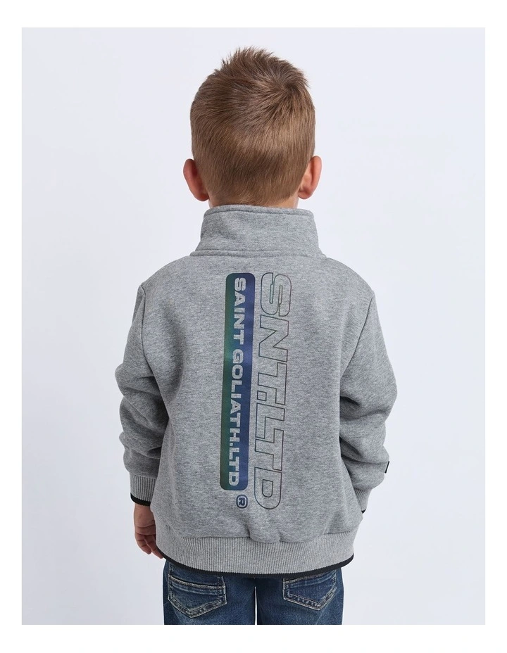 Team Half Zip Jumper (3-7 Years) in Grey image 2