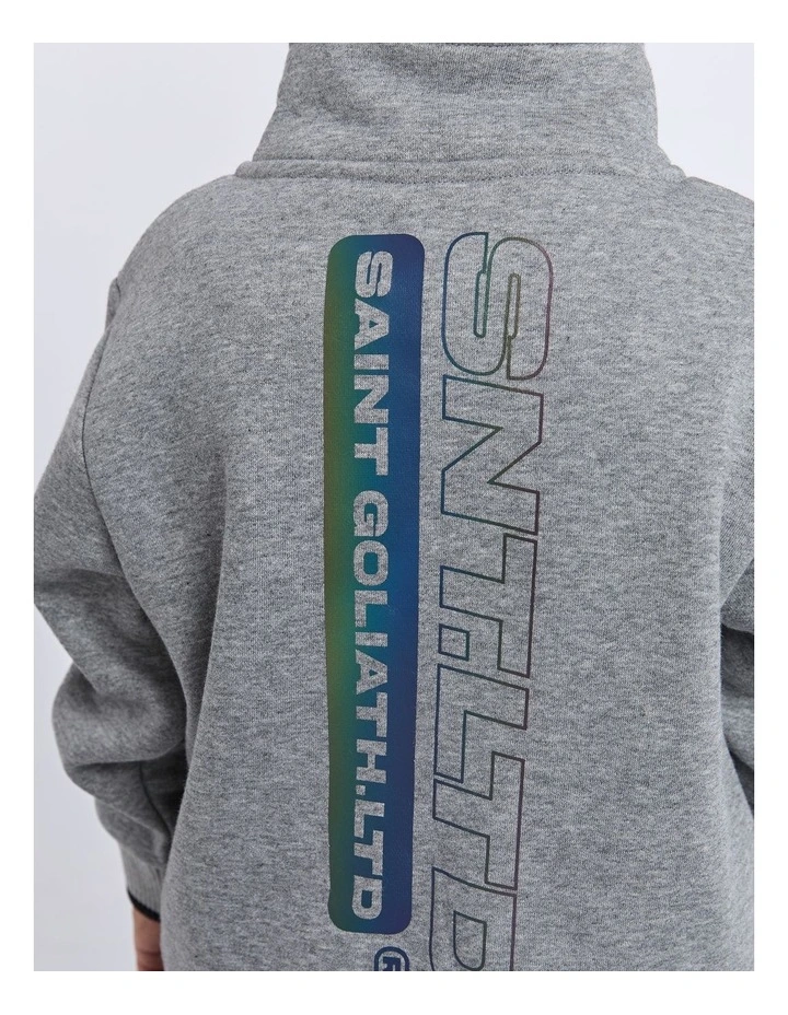 Team Half Zip Jumper (3-7 Years) in Grey image 4