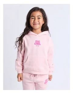 Sports Club Hoodie (3-7 Years) in Pale Pink