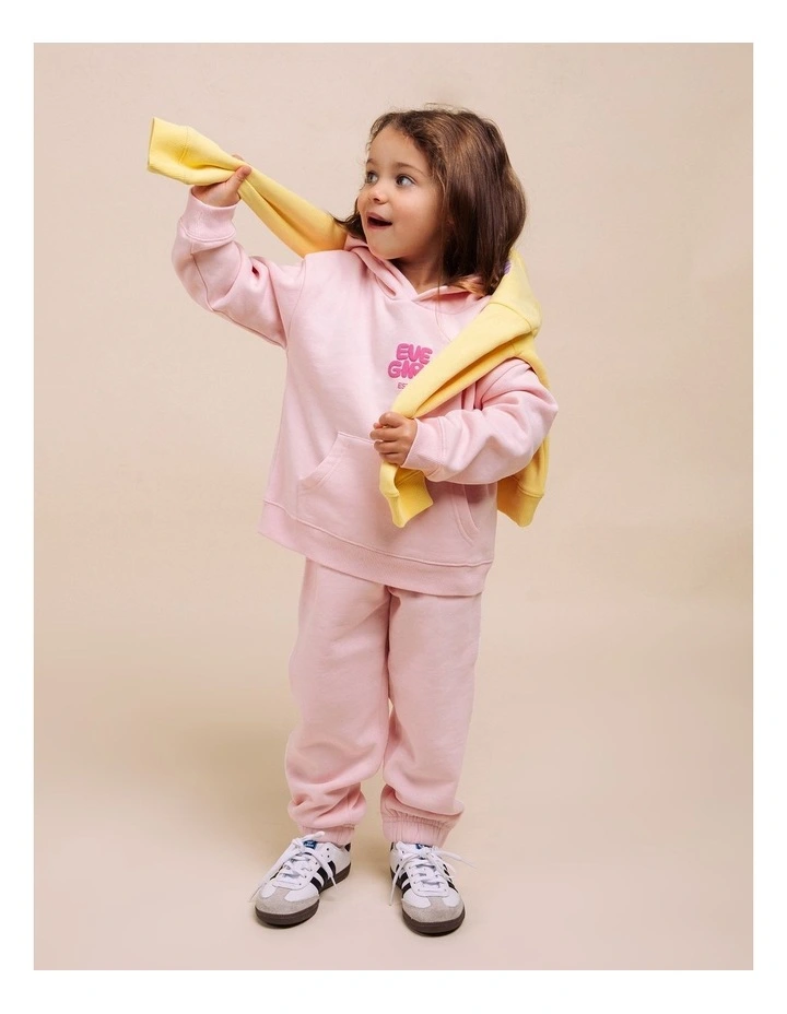 Sports Club Hoodie (3-7 Years) in Pale Pink image 3