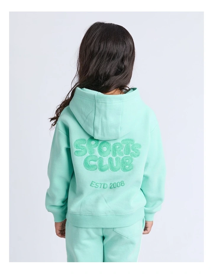 Sports Club Hoodie (3-7 Years) in Mint image 2