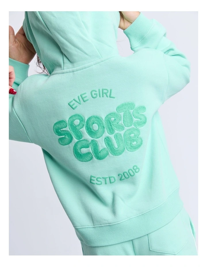Sports Club Hoodie (3-7 Years) in Mint image 4
