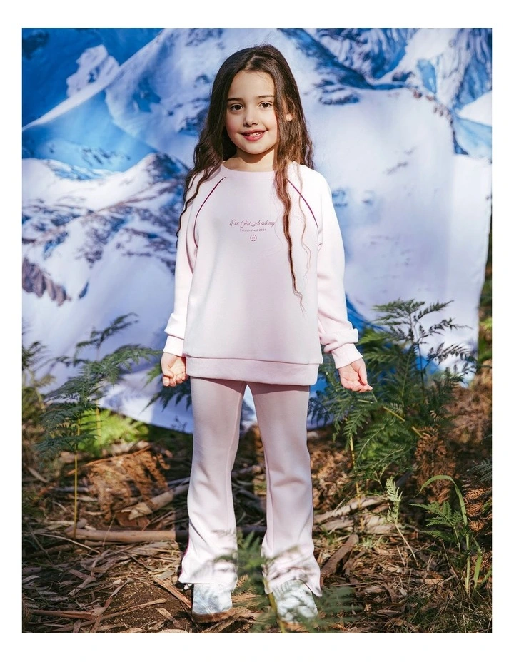 Aspen Crew (3 - 7 Years) in Pale Pink image 2