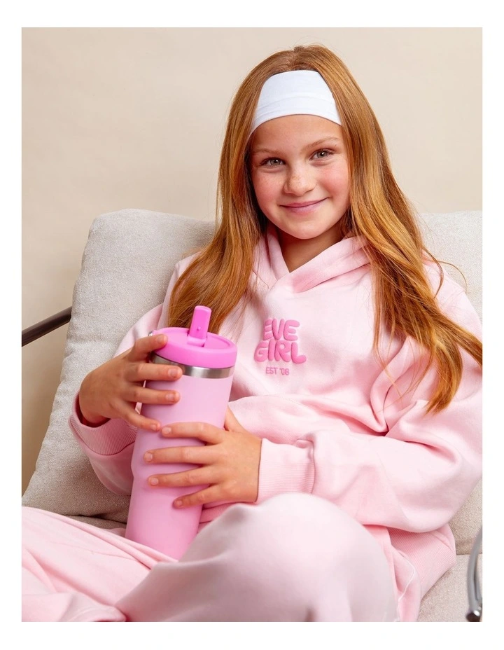 Sports Club Hoodie (8 - 16 Years) in Pale Pink image 2