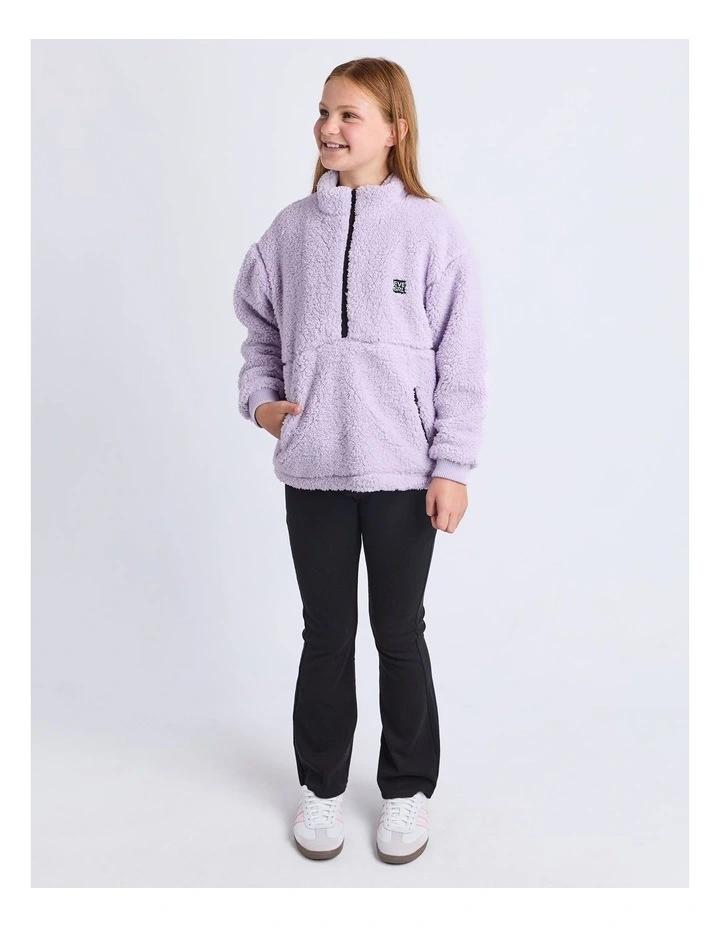 Cozy Quarter Zip Teddy Jumper (8 - 16 Years) in Lilac image 5