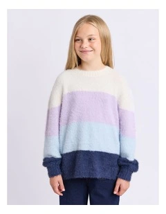 Hariette Knit Jumper (8 - 16 Years) in Blue