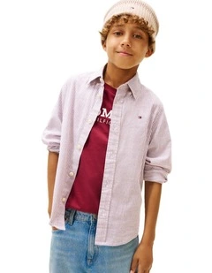 Boys 3-7 Flex Ithaca Stripe Shirt in Red