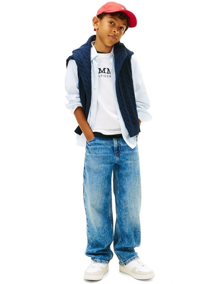 All Over Print Shirt (3-7 Years) in Blue image 4