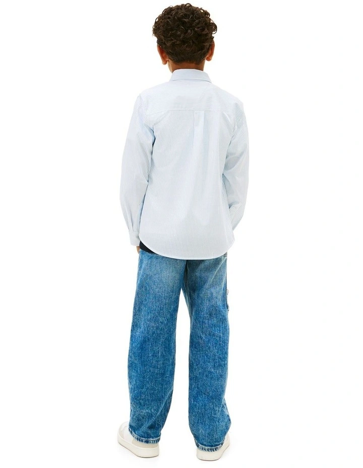 All Over Print Shirt (8-16 Years) in Blue image 2