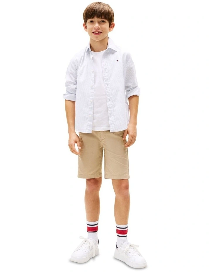 Flex Ithaca Stripe Shirt (8-16 Years) in Blue image 4