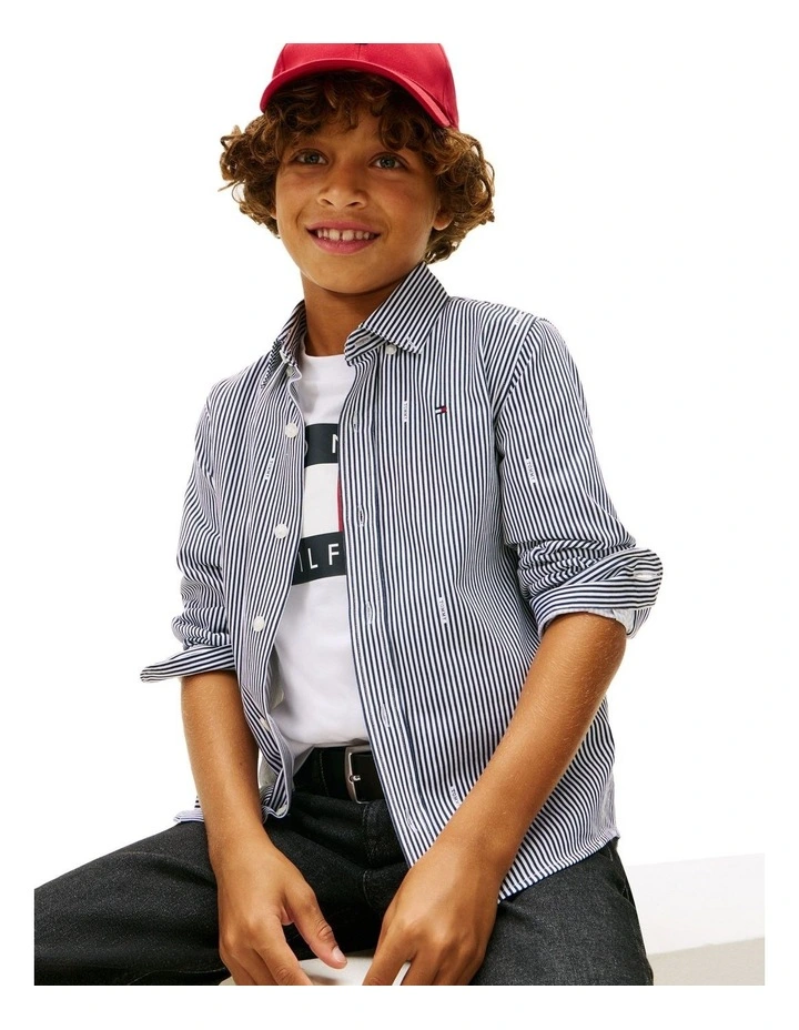 All Over Print Shirt (8-16 Years) in Blue image 3