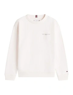 Brushed Fleece Logo Sweatshirt (3-7 Years) in White
