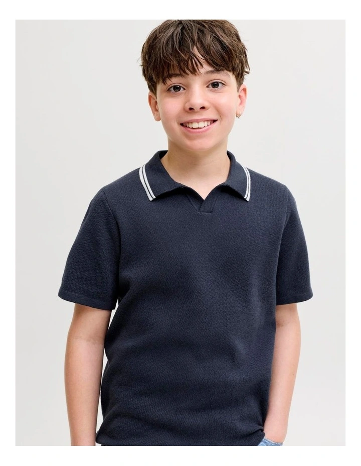 Breeze Knit Polo in Navy image 2