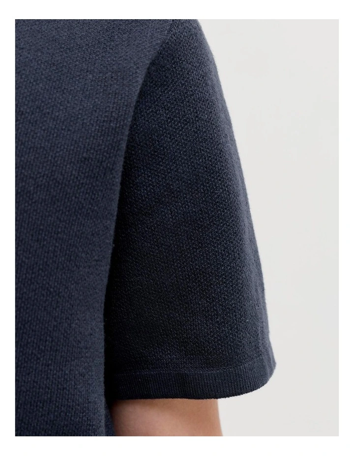 Breeze Knit Polo in Navy image 6