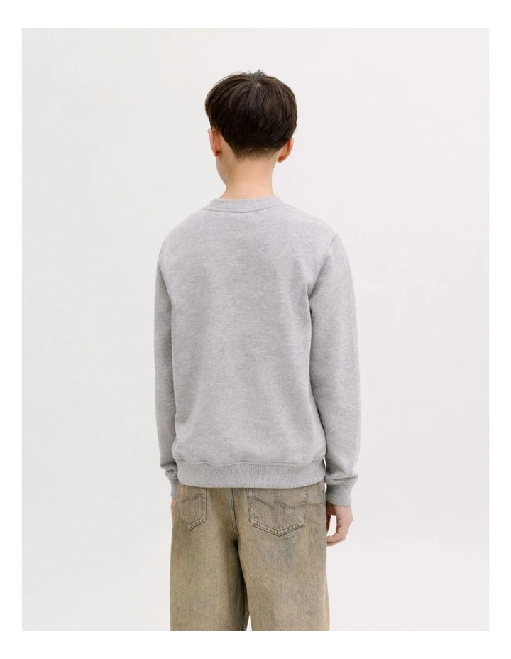 Nantucket Script Sweat in Grey Marle image 2