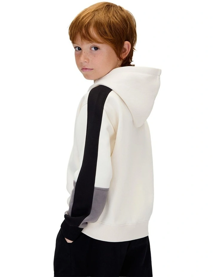 Brushed Fleece Hoodie (8-16 Years) in Whitecap Gray image 2