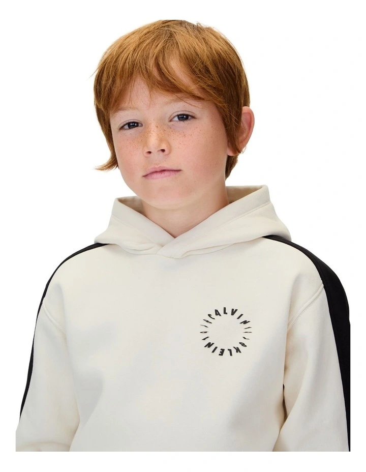 Brushed Fleece Hoodie (8-16 Years) in Whitecap Gray image 3