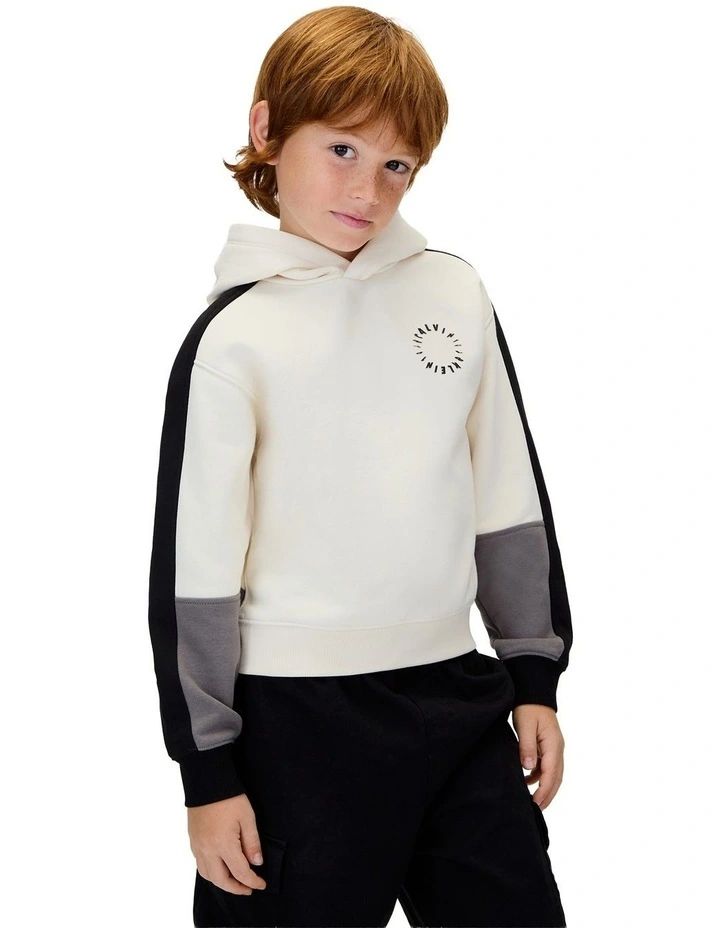 Brushed Fleece Hoodie (8-16 Years) in Whitecap Gray image 4