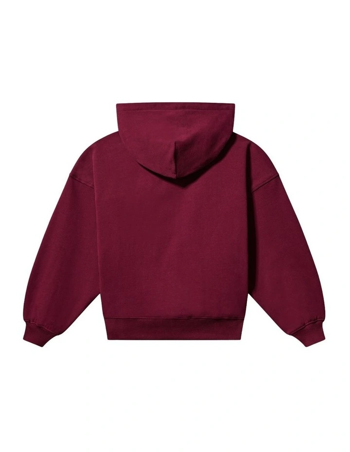 Velvet Monogram Hoodie (8-16 Years) in Purple image 2