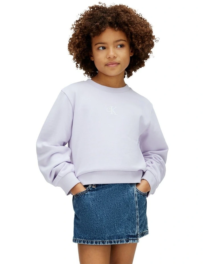 Crewneck Sweatshirt (8-16 Years) in Purple image 1