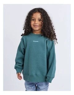 Influence Crew Jumper in Forest (3-7 Years)