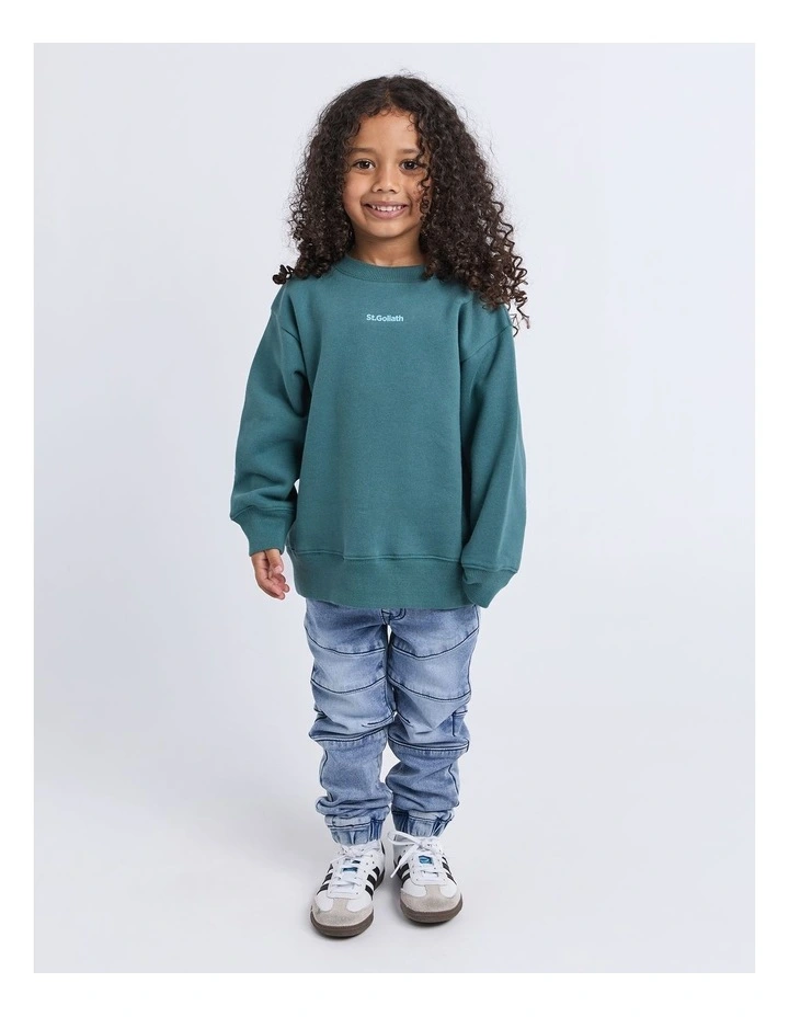 Influence Crew Jumper in Forest (3-7 Years) image 3