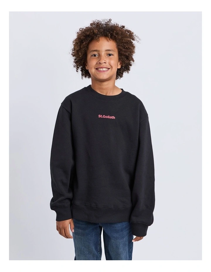 Influence Crew Jumper in Black image 1
