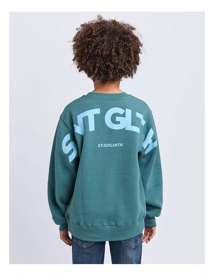 Influence Crew Neck Sweartshirt in Forrest image 3