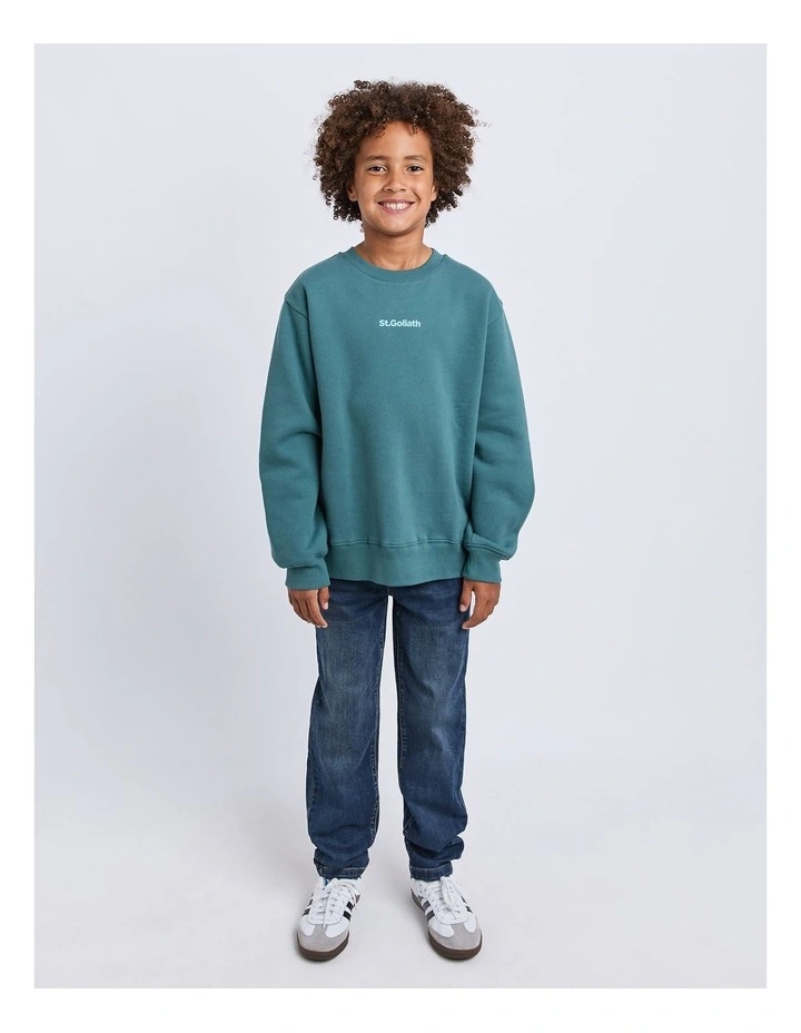 Influence Crew Neck Sweartshirt in Forrest image 4