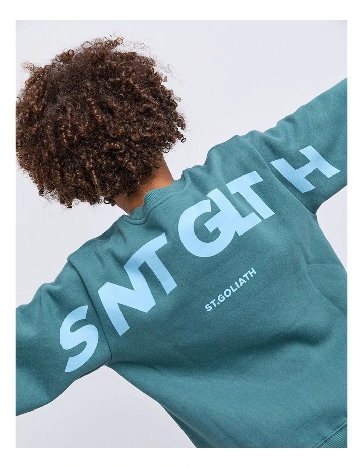 Influence Crew Neck Sweartshirt in Forrest image 5