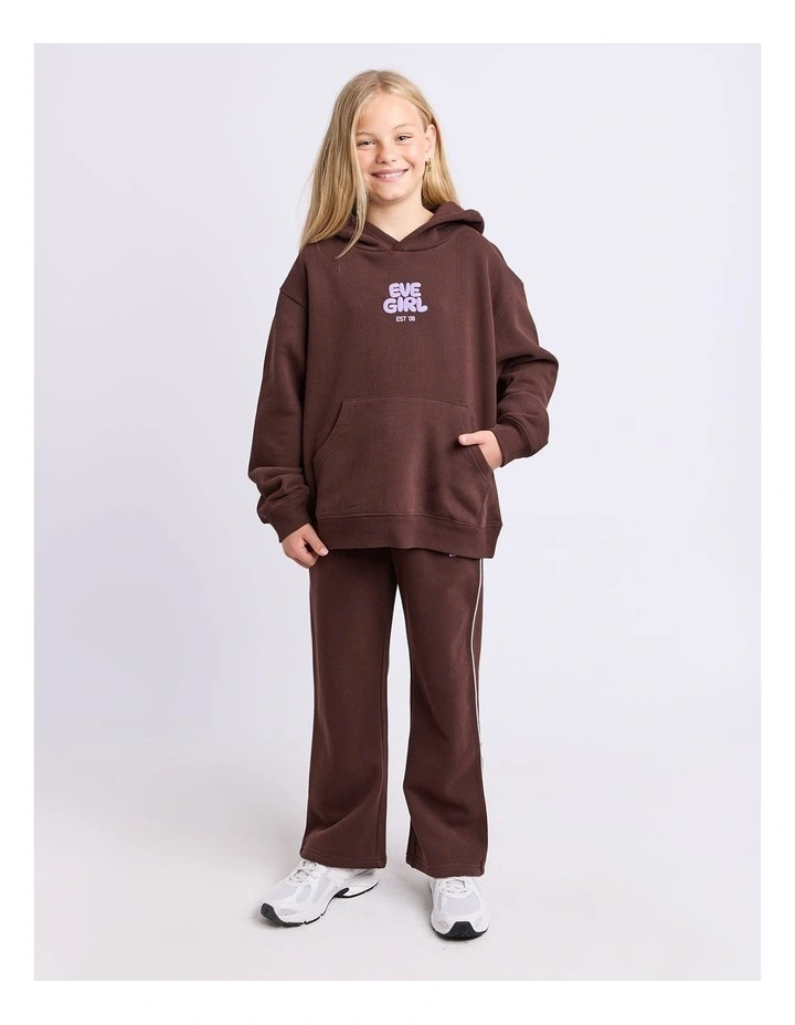 Sports Club Hoodie (8-16 Years) in Chocolate image 3