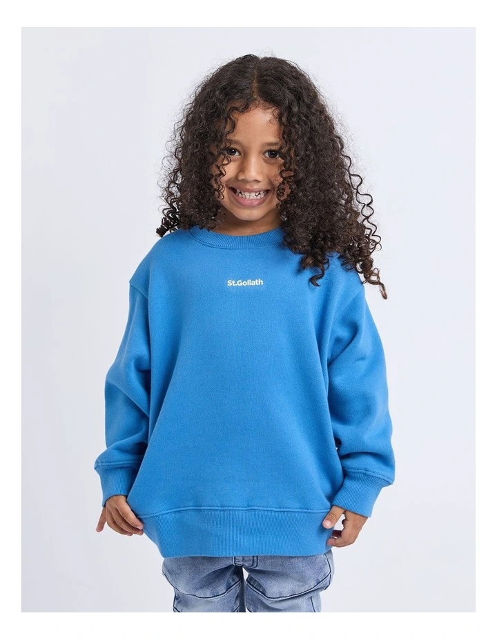 Influence Crew Sweatshirt in Blue image 1