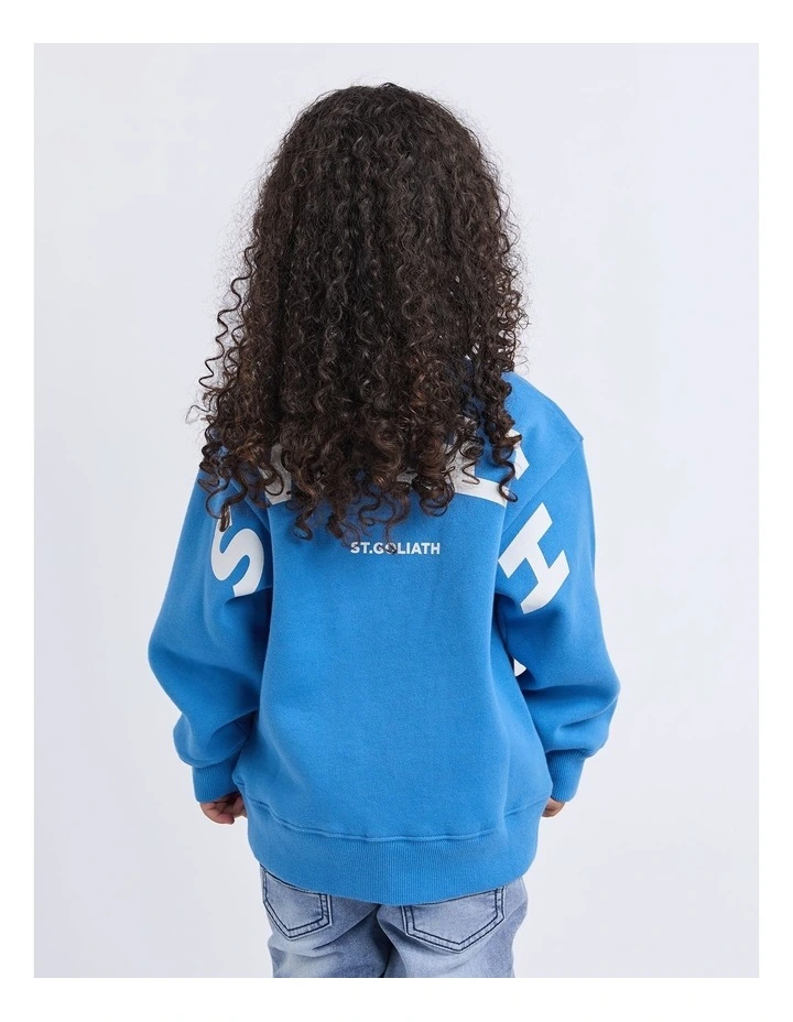 Influence Crew Sweatshirt in Blue image 2