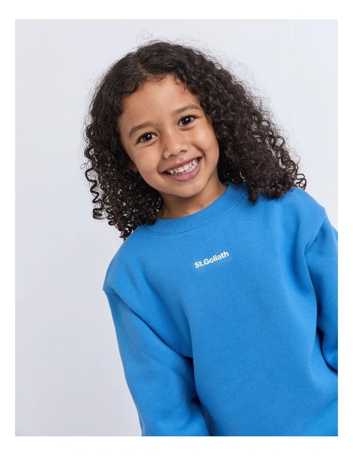 Influence Crew Sweatshirt in Blue image 4
