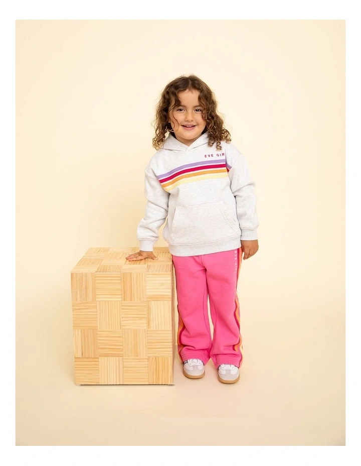 Retro Hoodie (3-7 Years) in Grey Marle image 2