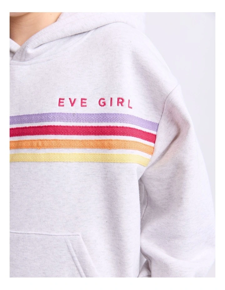 Retro Hoodie (8-16 Years) in Grey Marle image 5