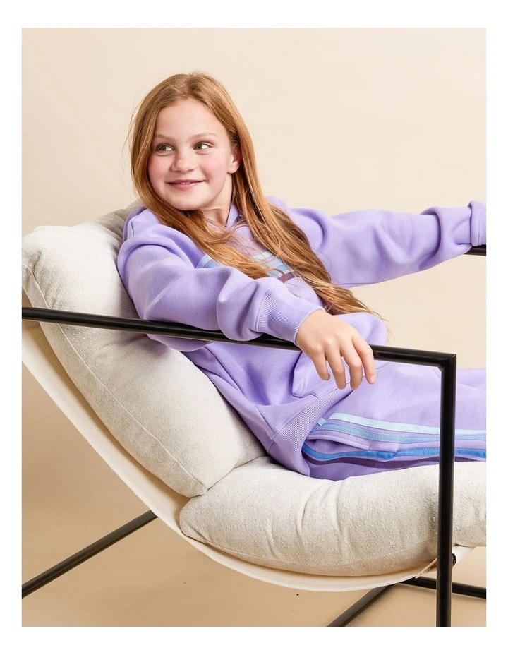 Retro Hoodie (8-16 Years) in Purple image 3
