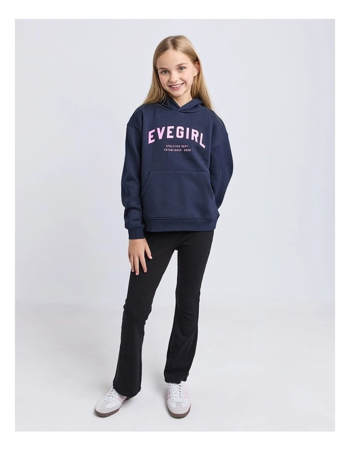 Performance Hoodie (8-16 Years) in Navy with Pink image 3