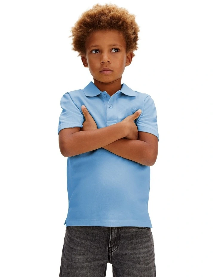 Cotton Stretch Polo Shirt 8-16 Years in Provence image 4